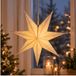 Merkloos Koopman International Kerstster set - metallic champagne - 45 cm - 2 stuks