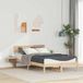 Maison Exclusive - Lit cadre avec tête de lit Marron 140 x 190 cm Bois de pin massif