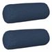 vidaXL - Kussensloop - 2 st - HEERLEN - Blauw - Ø 15 x 40 cm - Stof