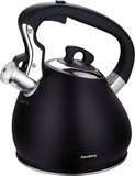 KLAUSBERG 7513 - Fluitketel - zwart - RVS - 3 liter