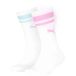 Puma Lot de 2 paires de chaussettes mi-hautes Enfant, Accessoires, Rose, 27-30