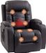 Homcom Banc de massage - PU - 99x82x103cm - Marron