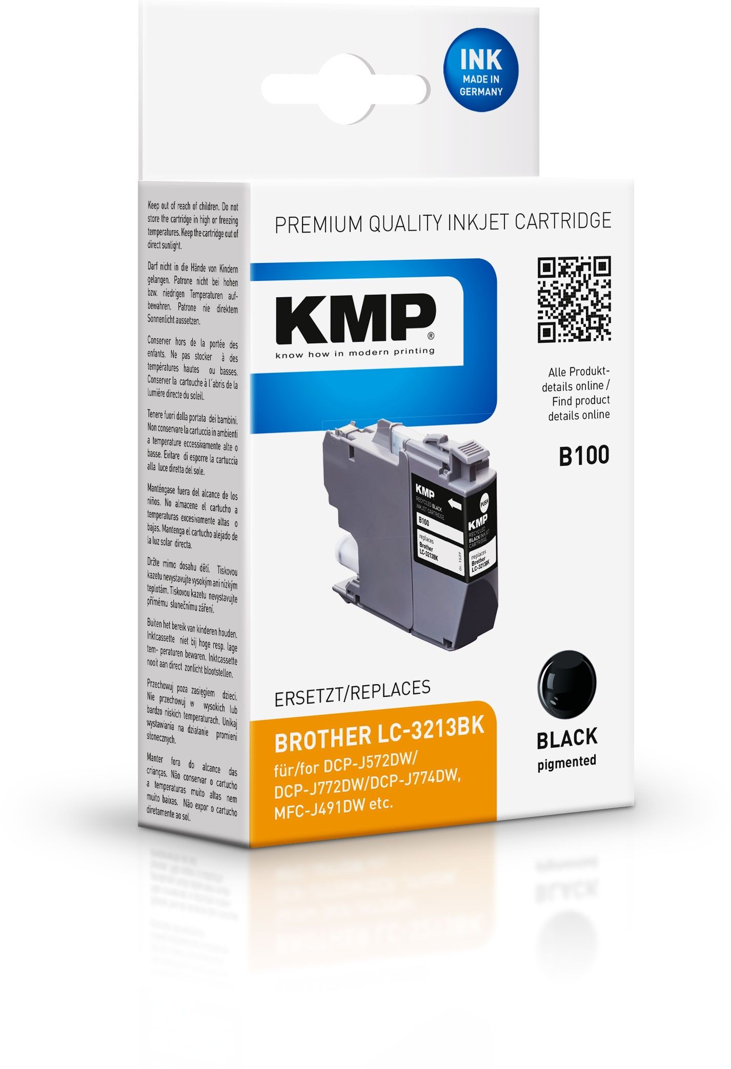 KMP 1539,4001 - Zwart - 400 pagina's - Brother LC3213BK - Inktcartridge