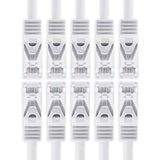 1aTTack.de CAT7 LAN Netwerkkabel 10x 3.0m RJ45 10Gbps S/FTP - Wit
