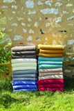 Toison d'or Fleecedeken van polyester, effen, 180 cm x 220 cm, maat, staal