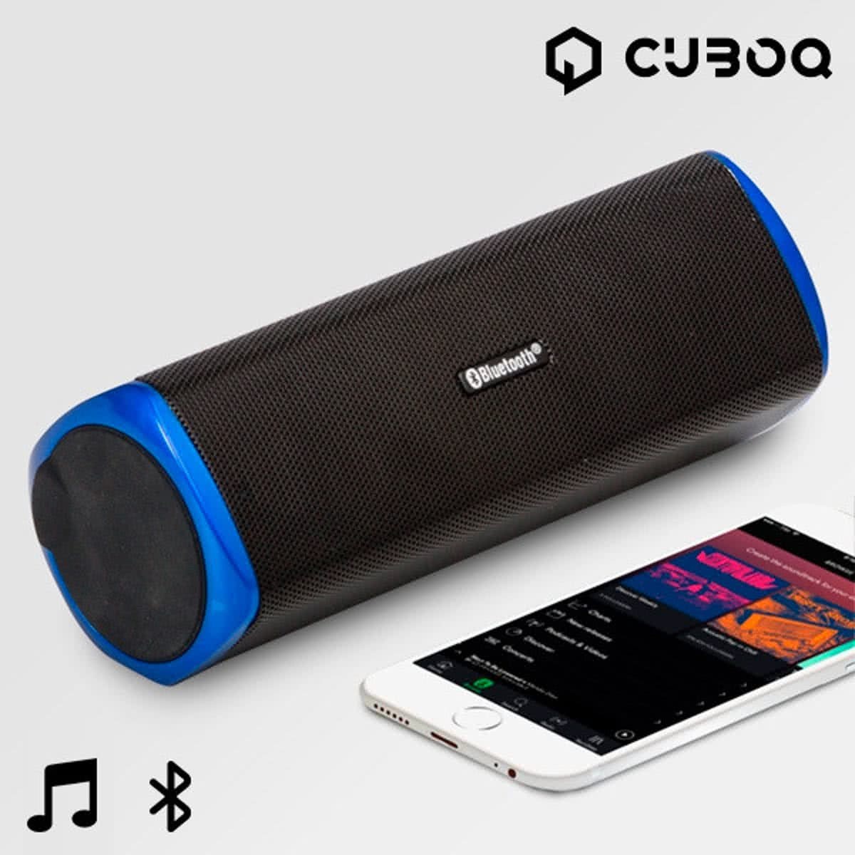 CuboQ Power Bank Bluetooth Luidspreker zwart