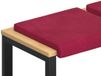vidaXL Bankkussen 4 stuks fluweel Wijnrood 35 cm