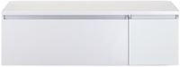BES LED Frozen Badmeubelset 140 cm - Greeplijst in Kleur - Wastafel Onderkast met Bovenblad Wit Hoogglans