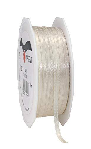 Präsent 7180350-804 Cadeaulint, polyester, ivoor-crème, 50 m x 3 mm, meter