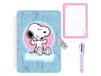 Safta Snoopy dagboek met slot 20,6cm blauw karton/pluche