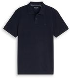 Tom Tailor - Piqué-poloshirt met geborduurd logo - Maat L - sky captain blue