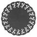 Garcia de Pou Ronde Doilies, 14 cm, Papier, Zwart