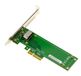 KALEA-INFORMATIQUE PCIe 4.0 x4 controllerkaart voor SSD NVMe EDSFF E1.S Short Gen4 met metalen socket