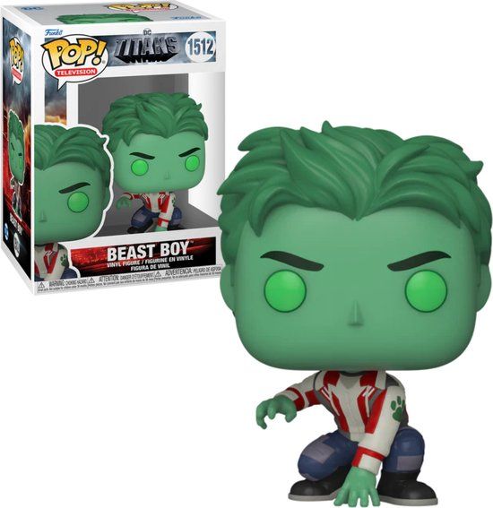 Funko POP! Beast Boy 1512 Dc Titans - Actiefiguur - Film & Series Merchandise - Kunststof - 3+ jaar