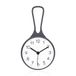 mooas Loop Horloge de salle de bain, Horloge de douche, Horloge de douche suspendue étanche avec crochet, Fonctionnement à piles sans tic-tac pour cuisine, salle de bain, cabine de douche (Gris)