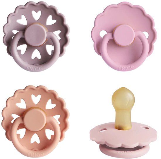 FRIGG Fopspeen - Sunset Bliss - Latex - 0-6 maanden - 4-pack