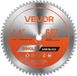 VEVOR Lame de scie circulaire 355 mm φ & 66 dents acérées & 2,4 mm d'épaisseur Idéal pour la coupe de métal, Compatible avec scie circulaire, Lame de scie en acier allié avec canaux de chauffage insonorisés