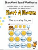 Short Vowel Sound Workbooks: Short A Phonics: Decodable Readers for Kids Learning to Read CVC Workbook for Developing Readers Short Vowels Easy Reading Sentences