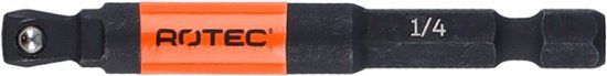 Rotec Impact adapter, 30°, 1/4-E6.3 > 1/4 4-knt. met kogel (10st)