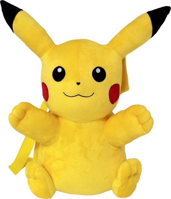 Pokemon Pikachu Pluche Rugzak 36cm - Geel
