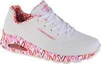 Skechers Uno-Loving Love 155506-WRPK Dames Sneakers Wit/Roze Maat 39.5