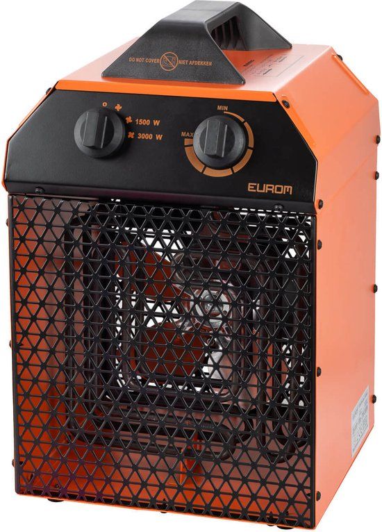 Eurom EK Delta 3000 - Ventilatorkachel - 3000W - Rood/Zwart