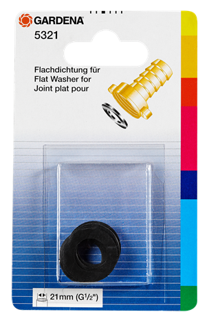 Gardena 5321-20 - Waterslangkoppelingen - Zwart - 4 stuks