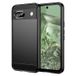 Google Pixel 8a Coque en TPU Brossé - Fibre de Carbone - Noir