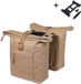 Basil Brooklyn - Dubbele fietstas - 41 Liter - Incl. MIK adapterplaat - Waterdicht - Reflectie details - Gerecycled materiaal - Zand