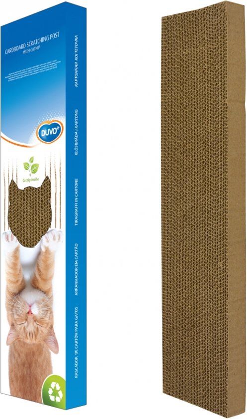 Duvo CATTOY Krabplank Karton Met Catnip 50x13x6cm