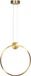 Toolight App1397-Cp Hanglamp Geborsteld Goud 40X2,7X43Cm