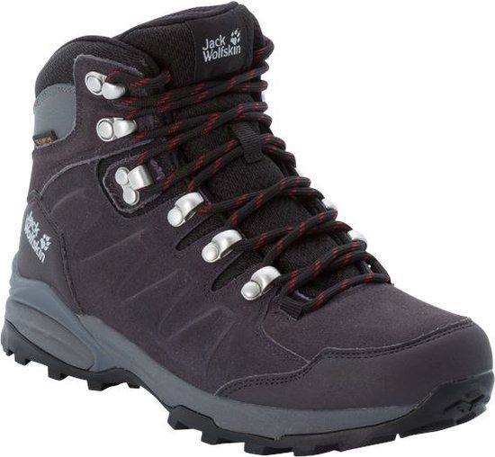 Jack Wolfskin Refugio Texapore Mid - Wandelschoenen Dames - Dark Steel / Purple - Maat 42.5