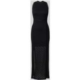 Maxi jurk met kant en split model 'NEW LIZA'