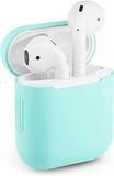 Beschermhoes Apple Airpods 1 silicone case airpod hoes precies passend (turquoise)