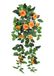 Kunstrozenhanger, 74 cm, rozenrank, rozenboog, rozenslinger, kunstbloem, hangende bruiloftsboog, romantische decoratie, bloemenkrank, bruiloftsdecoratie, hangbloemenkrank, oranje