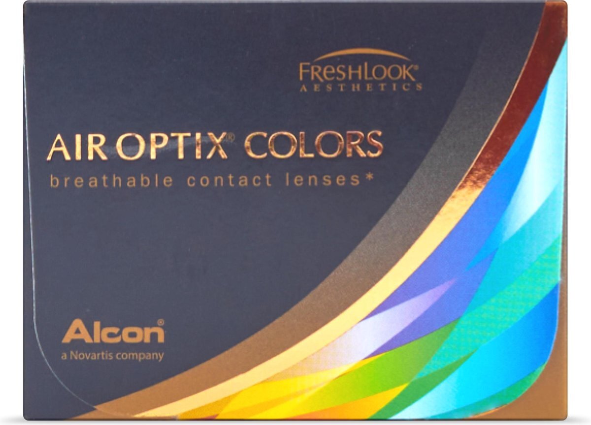 Alcon Air Optix Colors Blue maandlenzen zacht, 2 stuks/BC 8,6 mm/DIA 14,2 / +4 dioptrie