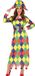 Guirca Harlekijn outfit à carreaux multicolores pour femmes - Coloré - L (40)