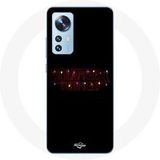 Maniacase Hoesje voor Xiaomi Mi 12 / 12X Stranger Things Poster Vrolijk Kerstfeest Logo