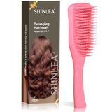 SHINLEA Ultimate Detangler haarborstel, anti-wirwar haarborstel voor nat en droog haar, vermindert breuk, elimineert knopen, ontwart alle haartypes, ontklitter borstel voor haar rechttrekken, styling