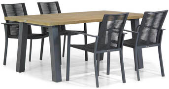 Santika Furniture Santika Annisa/Glasgow 180 cm dining tuinset 5-delig