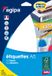Agipa Universele etiketten, 19,3 x 32 mm, wit