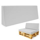 Amazinggirl Palletkussen Outdoor Europallet Rugkussen 120x40 cm Lichtgrijs