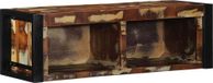 Meuble TV 80x30x25 cm bois recyclé massif multicolore