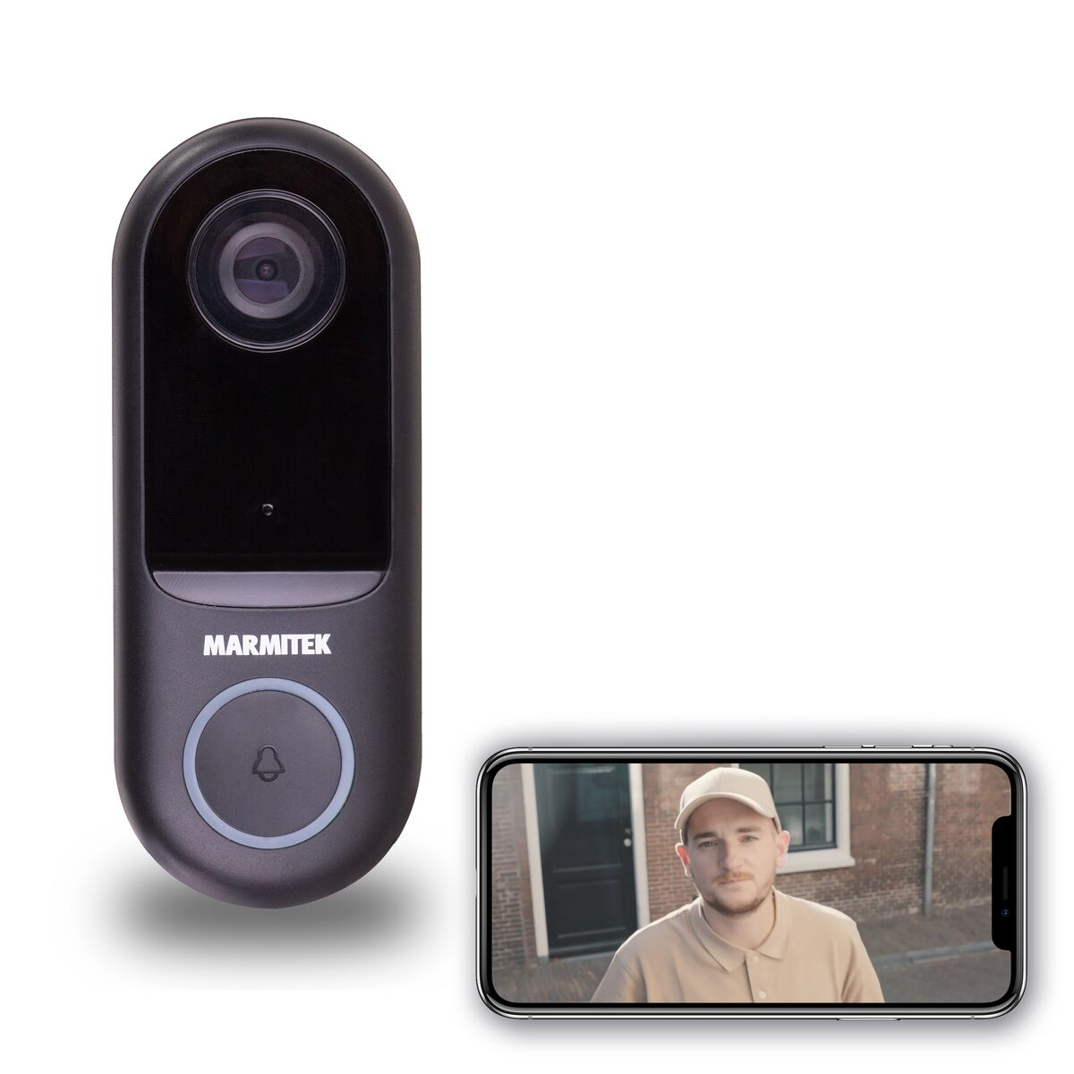 Marmitek Buzz LO - Deurbel met camera en bewegingsmelder - 1080p - ONVIF