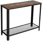 RED DECO Madison Consoletafel, 100 x 35 x 80 cm, Rustiek Bruin en Zwart