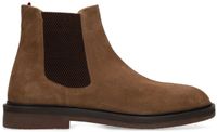 Manfield - Heren - Taupe suède chelsea boots - Maat 40