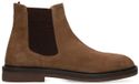 Manfield - Heren - Taupe suède chelsea boots - Maat 40