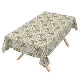 ANRO Tafelkleed Kamille Groen 140x120cm Rechte rand Afwasbaar Waterafstotend Binnen & Buiten