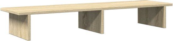 vidaXL Monitorstandaard Sonoma Eiken 100x27x15 cm