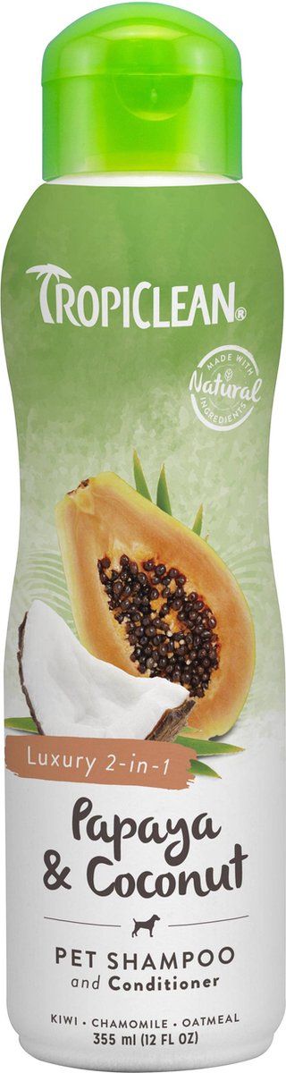 TropiClean Papaya & Coconut Hondenshampoo & Conditioner - 355ml